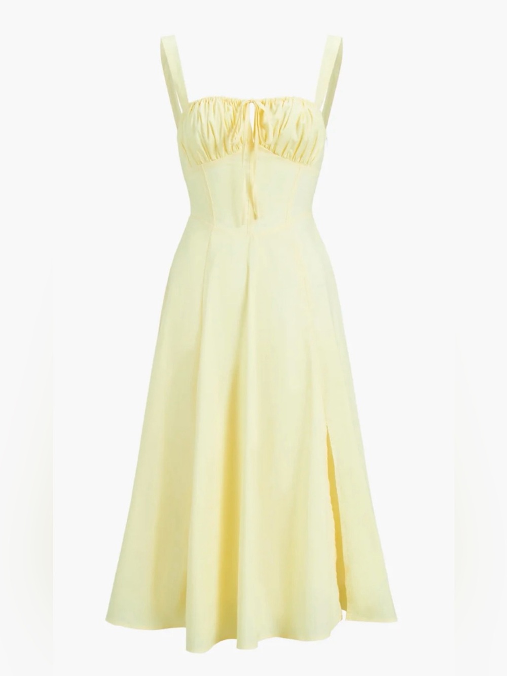 NWT Commense Ruched Cup Detail Long Sundress M